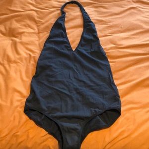 American Apparel Halter Backless Bodysuit